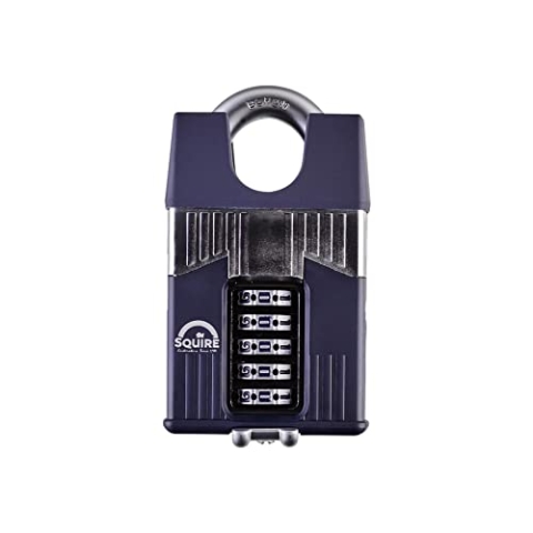 SQUIRE Warrior Combi 65CS Hochsicheres Vorhangschloß, blau