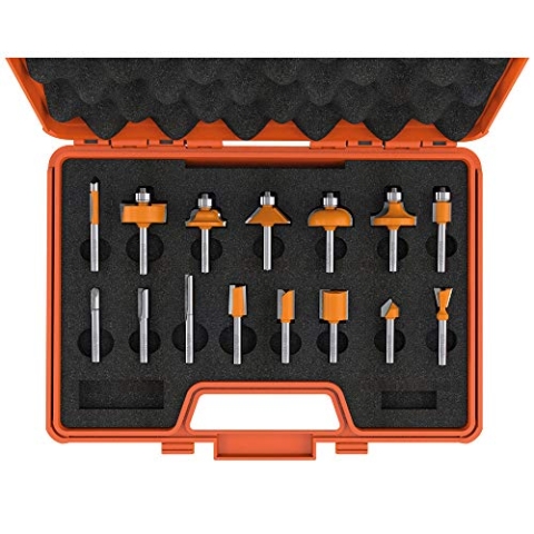 CMT Orange Tools 900.001.00 - Box 15 gerade Fräser und Profil. s 8 hw dx
