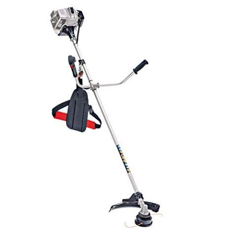 AL-KO Benzin-Motorsense BC 223 B (41 cm Schnittbreite Faden, 25 cm Schnittbreite Messer, 0.7 kW Motorleistung, 22.5 CCM Hubraum 2-Takt-Motor, Verstellbarer Bike-Griff, inkl. Tragegurt mit Hüftschutz)