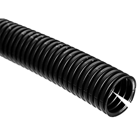 50 Meter Kalitec Wellrohr geschlitzt NW 13 I Wellschlauch offen I Marderschutzrohr I Leerrohr I Kabelschutz AD 15,8 mm ID 12,9 mm
