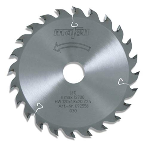 Mafell Sägeblatt-HM, 120 x 1,2/1,8 x 20 mm, Z 24, WZ