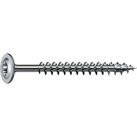 SPAX 251010802805 Holzbauschraube, 8,0 x 280 mm, 50 Stück, T-Star Plus, Tellerkopf, Teilgewinde, 4CUT, WIROX A3J, 0251020802805, 10
