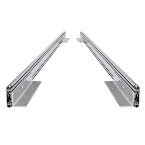 BRASOM Auszugsschienen mit Schubladenhalterunge - 2 Stück, 700mm, Schwerlastauszug 250kg, 28 inch, Heavy Duty Schubladen Schienensystem, Kugellager