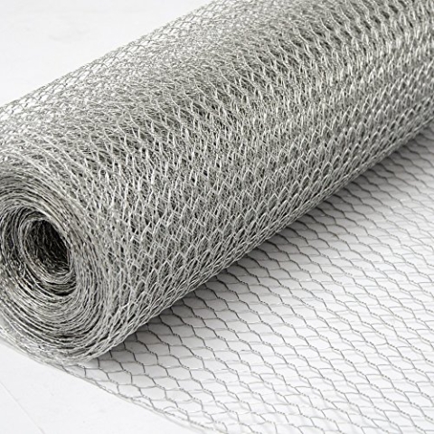 Niederberg Metall 25m x 50cm Maschendrahtzaun - 13x13 Drahtgitter Zaun - Hasendraht Gitter Verzinkt