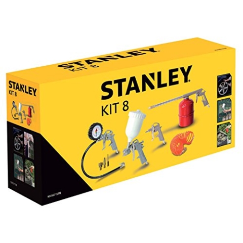 Stanley Zubehör für Luftkompressoren, Airtoolkit 8 Stück, 9045671STN