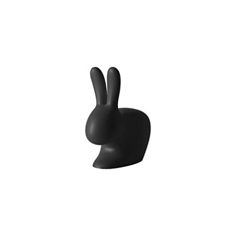 Qeeboo Rabbit XS Türstopper Black