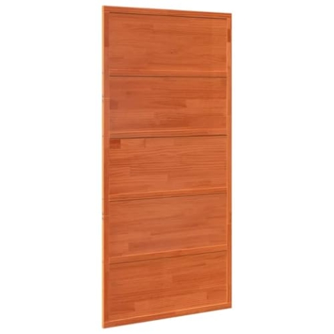 vidaXL Scheunentür Wachsbraun 100x208 cm Massivholz Kiefer