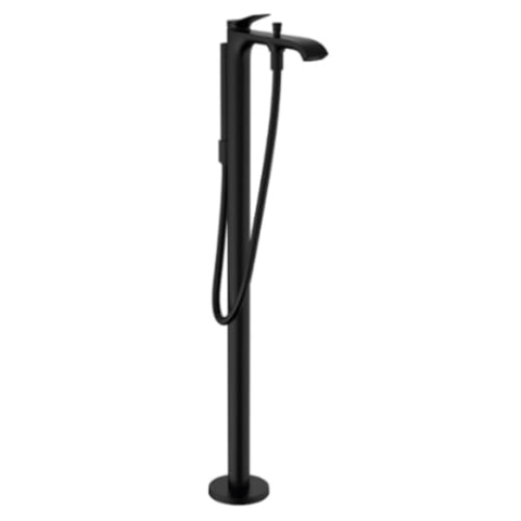 hansgrohe Wannenarmatur bodenstehend Vivenis, für 2 Funktionen, Mattschwarz