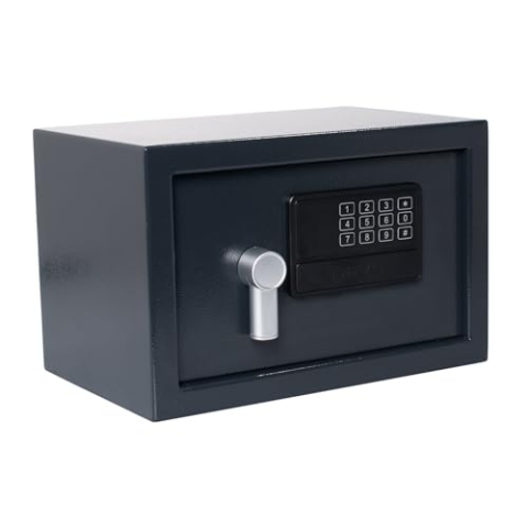 Pavo 8040391 Wand/Tisch Tresor 31x20x20 cm-Safe mit elektronischem Zahlenschloß