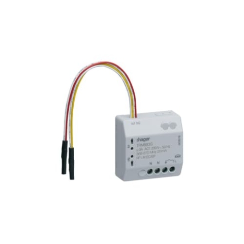 Hager TRM693G Weiß Steckdose