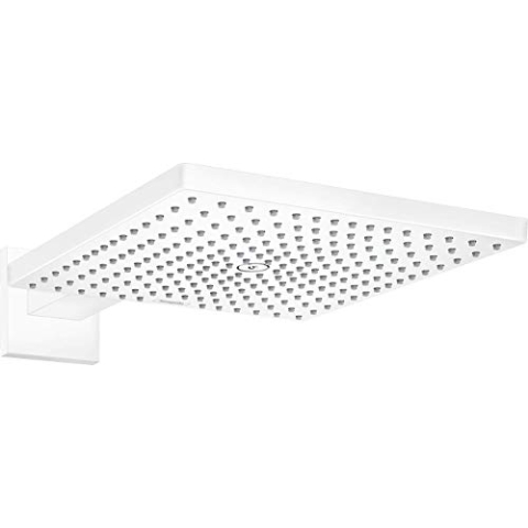 hansgrohe Duschkopf Raindance E 300 Regendusche (Kopfbrause für Wandanschluss) Mattweiß, 300x300 mm (Wandanschluss)