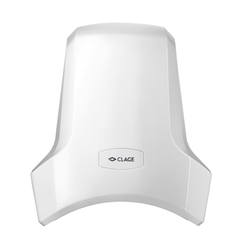 CLAGE WHT Warmlufthändetrockner – Hygienischer & energieeffizienter Händetrockner mit Warmluft – Leistungsstark, geräuscharm & langlebig – Perfekt für Büro, Gastronomie & öffentliche Bereiche