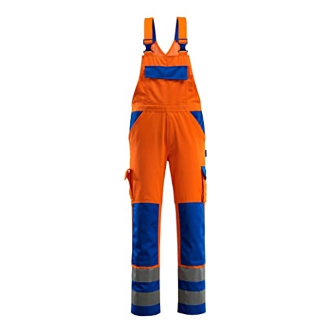 Mascot Latzhose "Barras", 1 Stück, L82cm/C50, orange/kornblau, 07169-860-1411-82C50