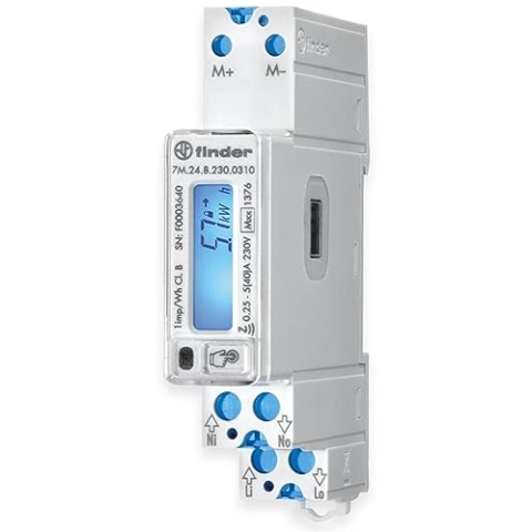 Finder 7M.24.8.230.0310 Wechselstromzaehler digital 40A MID-konform: Ja 1St.