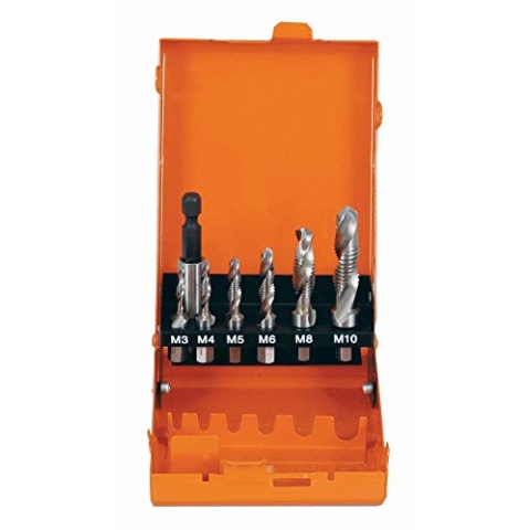 Projahn Kombi Gewindebohrer Bit Satz HSS-G 7 teilig M3-M10 91019
