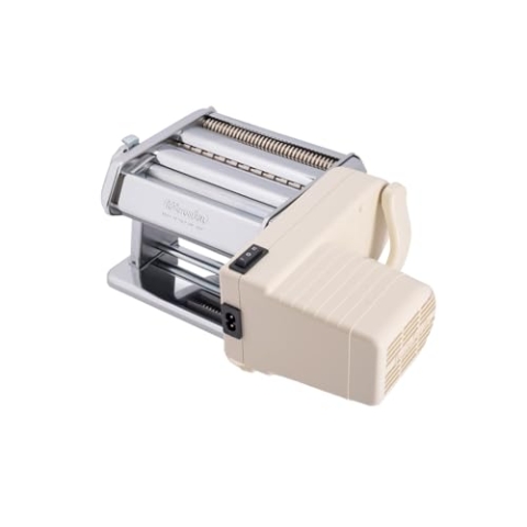 Imperia Electric IPASTA Titania Line Elektrische Nudelmaschine 220 V, hergestellt in Italien. Frische Nudelmaschine mit Elektromotor. Elektrischer Laminator Lasagna Tagliolini Fettuccine