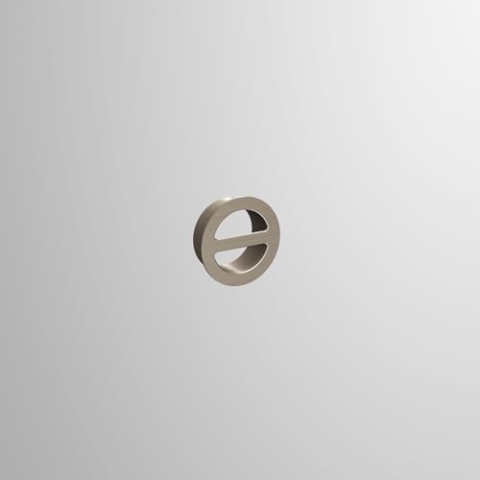 Alape Überlaufrosette UR.1, B: 36 mm, H: 36 mm, T: 14 mm, rund, 8321000, Farbe: Platin Matt