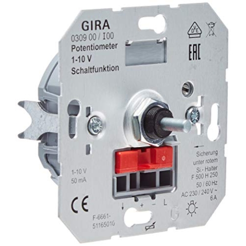 Gira 030900 Potentiometer 1 Schaltfunktion 10 V Einsatz