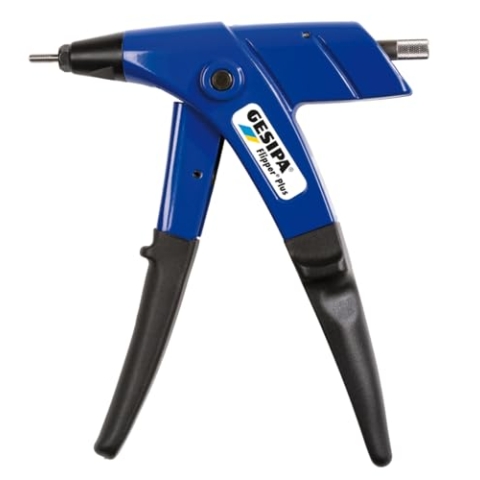 Gesipa Flipper Plus, mit Ratschenfunktion, Blindnietmuttern von M4 bis M6 Alu, Blindnieten bis 5 mm Alu, Blindnietgerät, 1571258