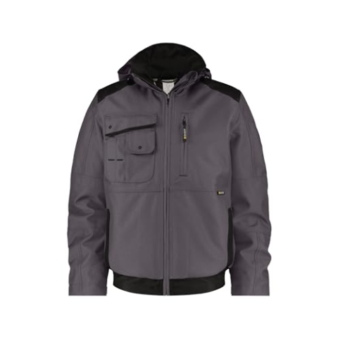 DASSY® Austin Canvas Winterjacke - Größe XL - ANTHRAZITGRAU/SCHWARZ