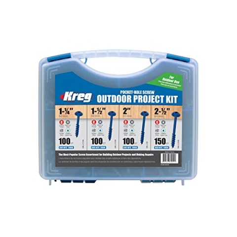 Kreg SK03B Blue Kote Pocket Hole Screw Outdoor Projekt Kit
