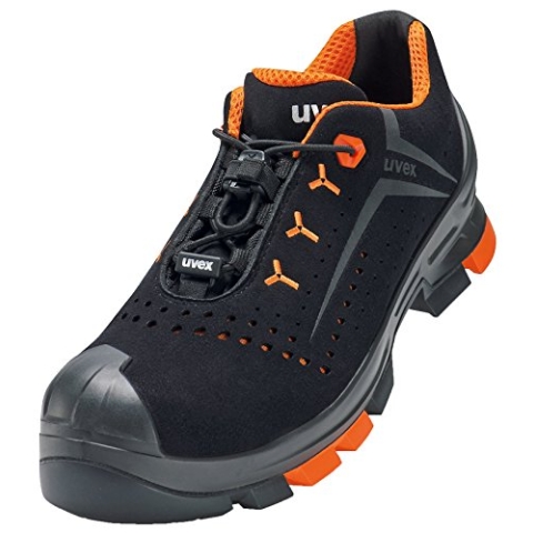 Uvex 2 Arbeitsschuhe - Sicherheitsscuhe S1 P SRC ESD - Orange-Schwarz, Größe:44