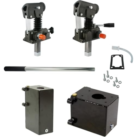 Einfachwirkende&doppeltwirkende Hydraulische Handpumpen 12-25 - 45cc, Öltank 3-5 Lt (12 CC einfachwirkend (Ohne Tank))