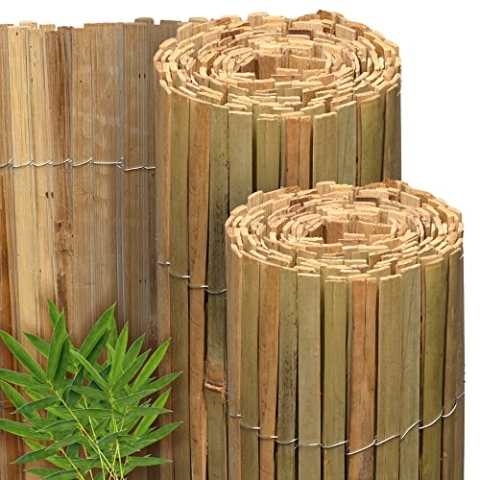 Sol Royal Bambus Sichtschutz 120 hoch – FSC® Balkon Sichtschutz Garten Bambusmatte als Wind- & Blickschutz für Garten Zaun 120x300 cm – Natursichtschutz Witterungsbeständig – B89