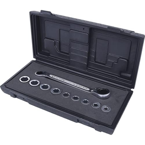 KS Tools 503.4645 GEARplus Doppel-Ratschenringschlüssel-Satz umschaltbar 10-tlg.