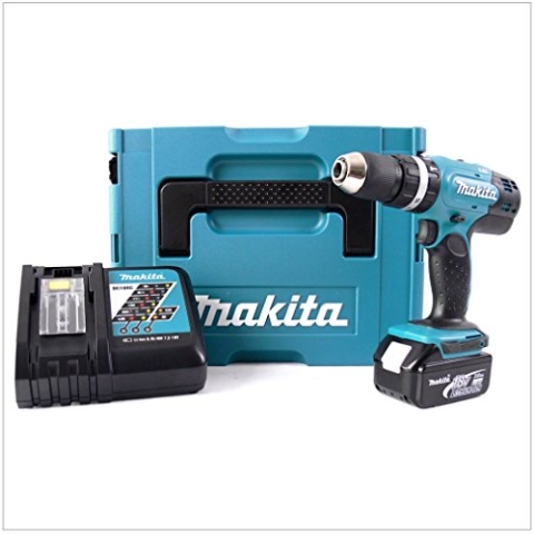 Makita DHP 453 RF1J Akku Schlagbohrschrauber 18V 42Nm im MAKPAC + 3,0 Ah Akku + Ladegerät