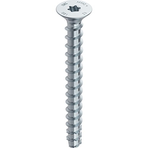 HECO MM plus Senkkopf Multi-Monti Schraubanker mit Zulassung, 7.5 x 120 mm, verzinkt, 50 Stück, 48519