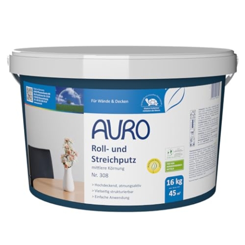 Auro Roll- und Streichputz 16 kg mittlere Körnung