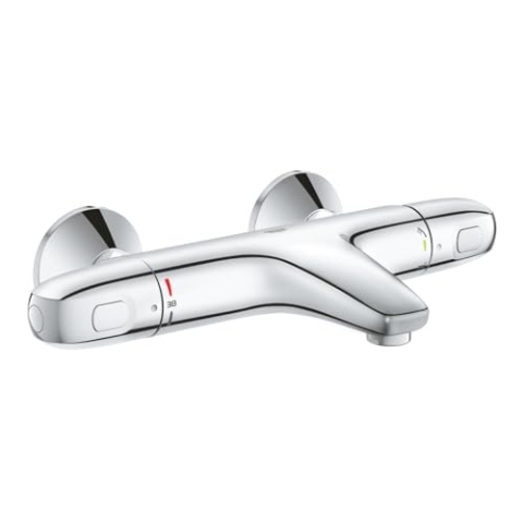 GROHE Thermostat-Brausebatterie GROHTHERM 1000 ohne Anschlüsse chrom