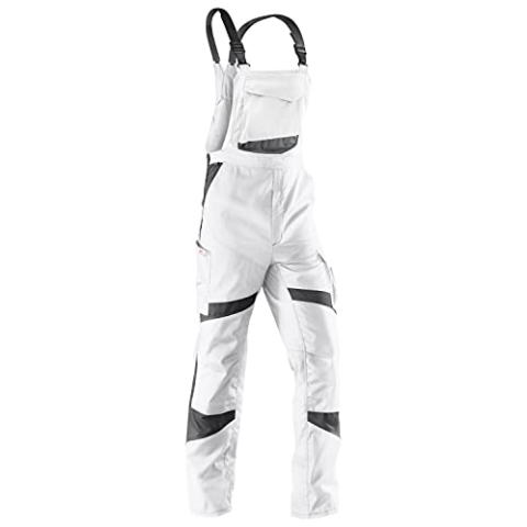 KÜBLER Workwear | KÜBLER ACTIVIQ Arbeitslatzhose | weiß/anthrazit | Größe 56