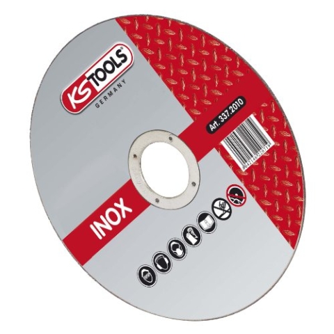 KS Tools Hochleistungs-Dünntrennscheibe Ø 100 mm 337.2010 I 25 x Trennscheiben I Schleifscheibe für Blech & dünnwandige Profile I Schneidet exakt & schnell