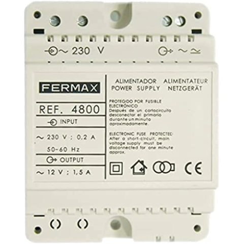 Fermax 4800 Netzgerät, DIN4, 230 VAC / 12 VAC, 1,5 A, 50-60 MHz