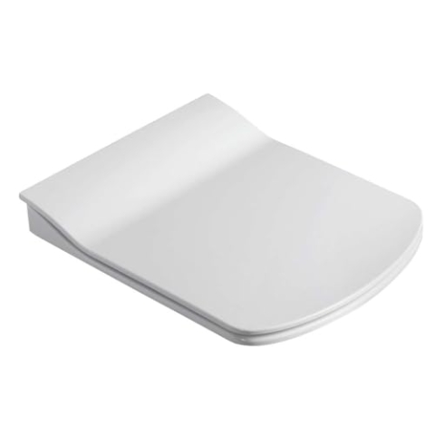 Creavit Elegant WC Sitz Flache Softclose Duroplast Mit Inox Scharniere Weiß