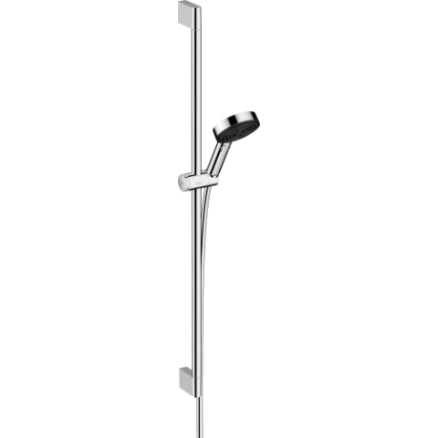 hansgrohe Duschset Pulsify Select S, Duschkopf wassersparend mit Schlauch und Halterung, verstellbar, Handbrause mit 3 Strahlarten Relaxation, Chrom