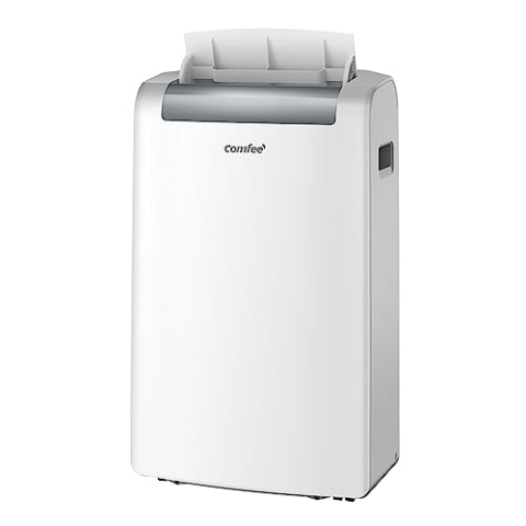 Comfee Mobiles Klimagerät Mobile 12000, 3-in-1 Klimaanlage mit Abluftschlauch, Kühlen und Entfeuchten und Ventilieren, 12000 BTU, 3,5 kW, für Räume ca. 100 m³(41 ㎡), EEK A, Weiß [Energieklasse A]
