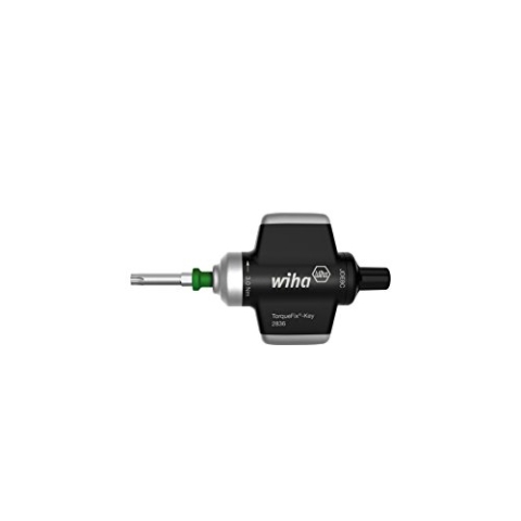 Wiha präziser Drehmoment-Schraubendreher mit Schlüsselgriff TorqueFix® Key fest voreingestellte Drehmomentbegrenzung (38618) 0,9 Nm, 4 mm für kontrolliertes Verschrauben in festem Anwendungsbereich, hörbares Klicksignal beim Erreichen des Drehmo