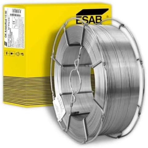 ESAB OK Aristord 12.50 12.63 SG2 SG3 G3Si1 G4Si1 0,8 1,0 1,2 mm 18kg Spule unverkupfert zum MAG-Schweissen (Aristorod 12.50 SG2, 1,0 mm 18kg Spule)