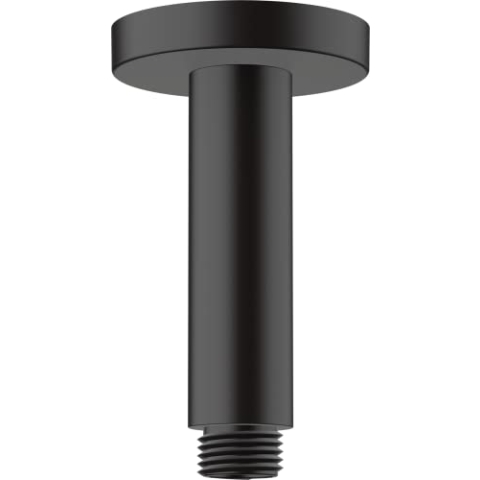 hansgrohe Deckenanschluss Vernis Blend, Deckenanschluss 10cm, Mattschwarz