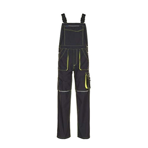 Planam Größe 64 Unisex Basalt Neon Latzhose anthrazit gelb Modell 6230