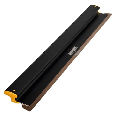 DEWALT Trockenbau Skimming Klinge, 101,6 cm | Pro-Grade | extrudiertes Aluminium & europäische Edelstahl-Konstruktion | schlagfeste Endkappen | Sheetrock Gyprock Wandboard Gipskarton | DXTT-2-940