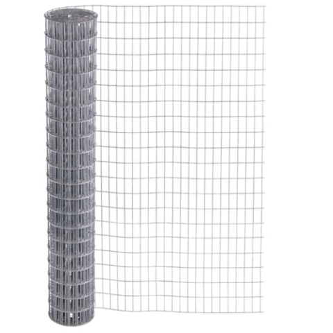 Garmix Marderzaun Verzinkt Maschendraht 4-Eck Drahtgitter 25x50mm (100cm x 5m, 2,1mm)