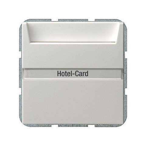 Gira 014003 Hotel Card Taster Beschriftungsfeld System 55, reinweiß