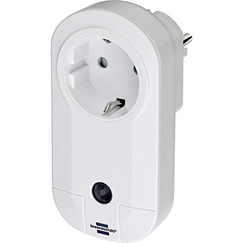 Brennenstuhl BrematicPRO Smarte Steckdose/Funksteckdose für Innen (per App, Fernbedienung oder Alexa steuerbar)
