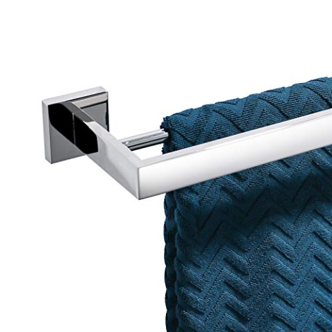 Turs SUS 304 Edelstahl-Handtuch-Rail-Bad-Regal mit Doppel-Stange-Handtuch-Rack Wandhalterung, polierte Oberfläche