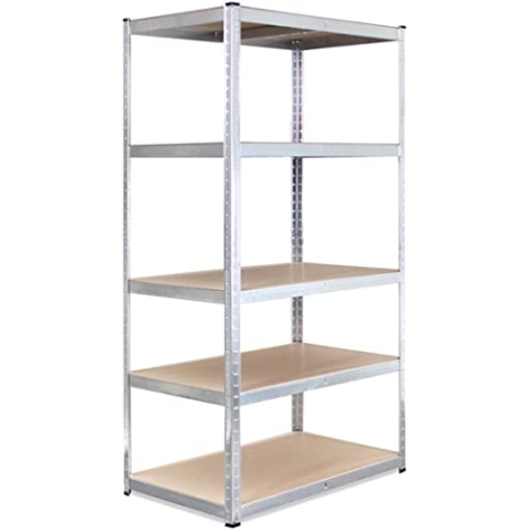G-Rack 180 cm x 90 cm x 40 cm, 5 Etagen, 175 kg pro Regal, gesamte Tragbarkeit 875 kg, 0044 Verzinkt 500ml