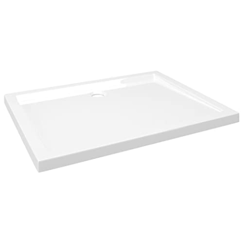 vidaXL Duschtasse Niedrige Schwelle Duschwanne Bad Brausewanne Brausetasse Duschbecken Dusche Wanne Bad Badezimmer ABS Rechteckig 80x100cm